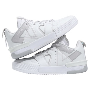 匹克女鞋2026新款秋冬篮球风厚底板鞋女款学生潮流百搭皮面运动鞋