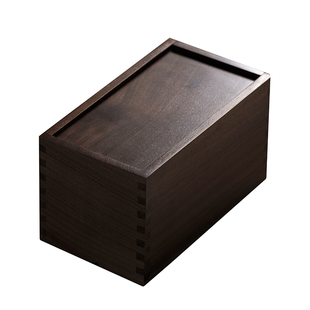 问心堂文房收纳盒毛笔盒胡桃木文盒文玩木制首饰收纳盒文房四宝书法专用文房器实木盒印章文玩收藏收纳盒