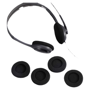 耳机麦克风客服电话话务蓝牙后挂运动对讲机海绵通用罗技森海塞尔新科歌德高斯铁三角头戴式耳套海绵套皮套