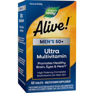 美国Nature'sWay然萃维Alive50岁以上男性复合维生素综合营养60片