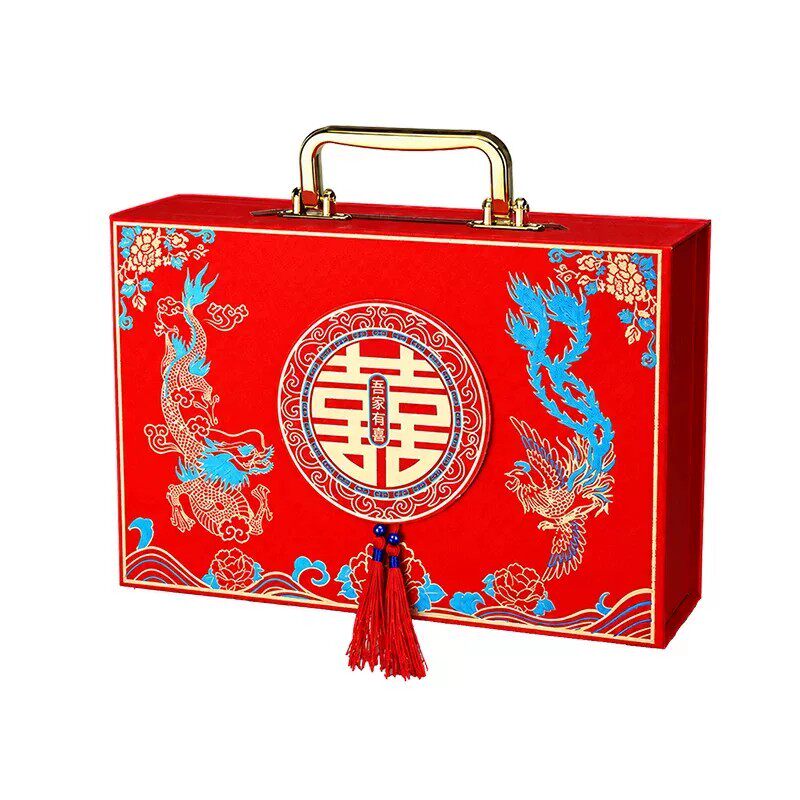 彩礼箱彩礼钱盒子订婚礼金盒聘礼2026彩礼盒提亲10万聘金结婚摆件