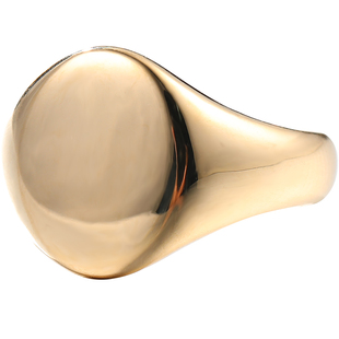 教父同款戒指18K黄金玫瑰彩金铂金纯足金男士小拇指个性印章尾戒