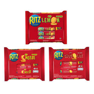 RITZ CRACKERS 印尼进口卡夫芝士柠檬味夹心饼干咸香零食243g台湾