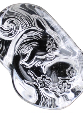 天然白水晶九尾狐吊坠