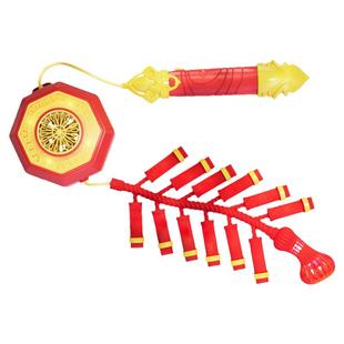 灯笼新款2026年儿童手提新年过春节马年电子鞭炮泡泡机元宵节花灯
