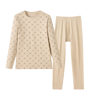 古今青少年保暖内衣羊毛蚕丝男款秋衣秋裤套装校服打底棉毛衫秋冬