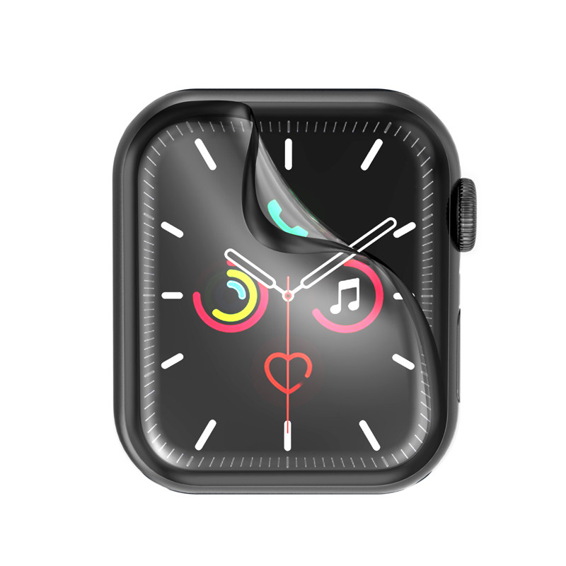 适用applewatch膜iwatch7全屏软膜苹果手表2/3/4钢化膜6水凝watch5全包se覆盖4屏幕s7保护贴膜