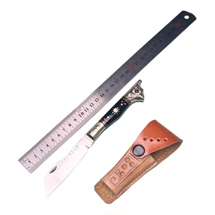 [oloey](zd6)英吉沙非遗礼物传统多功能小刀吃肉削水果送礼折叠款