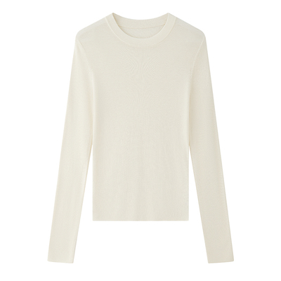 120S精纺羊毛可机洗多领型打底衫