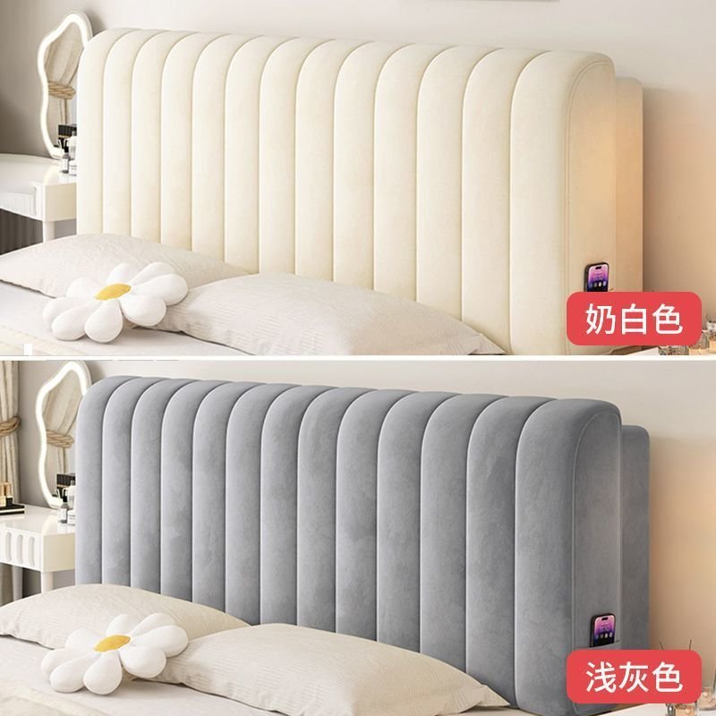 奶油风床头软包靠垫靠垫可榻榻米无粘自靠背床头床头拆洗批发床头