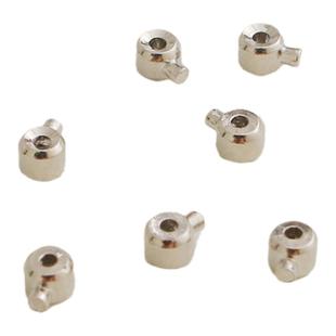 14k包金保色卡线扣高压锅按扣珍珠手链脚链项链固定扣diy饰品配件