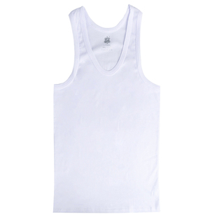 中老年人背心纯棉老人内衣宽松大码透气父亲全棉老头衫夏季汗衫男