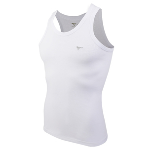 七匹狼男士纯棉螺纹背心吊带白紧身内穿打底汗衫跨栏二道男生运动