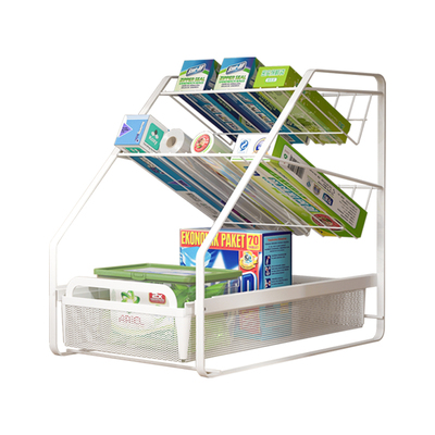 下水槽置物架抽拉式厨房橱柜分层