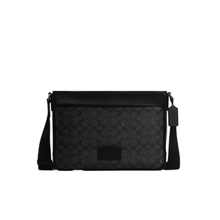 COACH/蔻驰官方 奥莱款DISTRICT男士皮质单肩斜挎包CY824