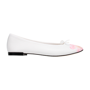 REPETTO丽派朵 CENDRILLON白色花卉印花芭蕾平底鞋 2026春季新品