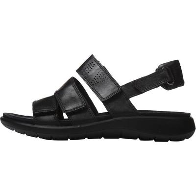 爱步女士魔术贴平底舒适风凉鞋