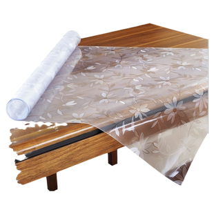 桌子垫子透明加厚防烫桌面透明桌布防水茶几垫桌垫胶垫座布正方形
