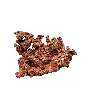 矿物晶体天然自然铜树枝状矿石教学科标本普猫矿原石黄铜摆件收藏