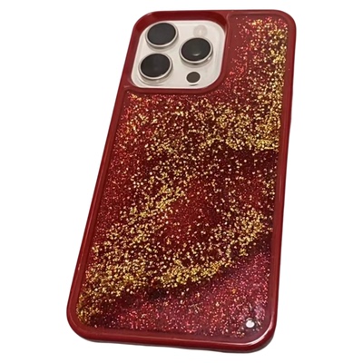 【奢华流沙】红色好运手机壳套