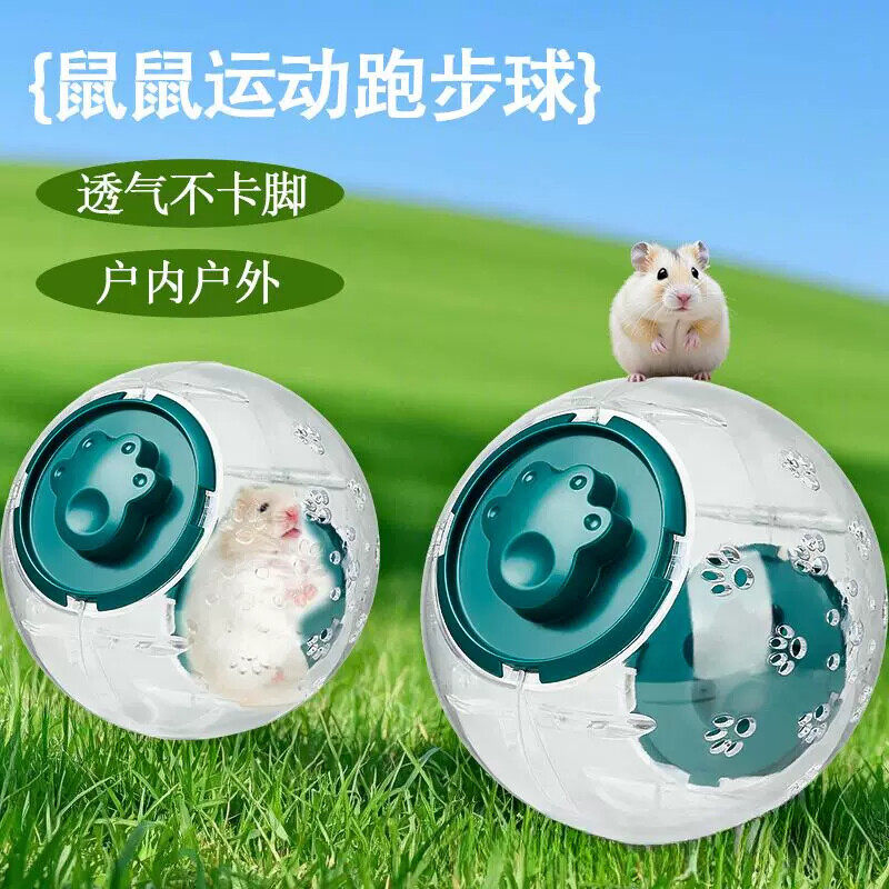 仓鼠玩具跑球跑轮解闷运动跑球透明外带跑步球滚球金丝熊用品大全