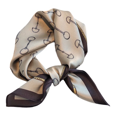 新款100%真丝丝巾小方巾百搭洋气