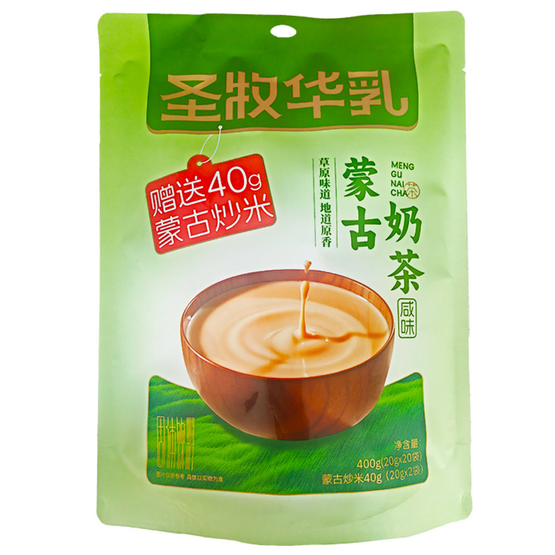 圣牧华乳蒙古奶茶酥油奶茶400g