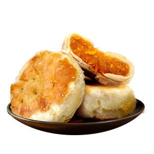 石家庄黄庄月饼正宗统手工酥皮糕点咸蛋黄板栗中秋礼盒官方旗舰店