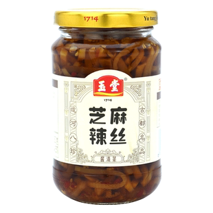 玉堂酱园芝麻辣丝350g山东酱菜芥菜丝咸菜疙瘩丝下饭菜开胃菜大头