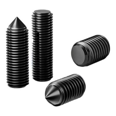 紧定螺丝12.9级内六角平端锥端