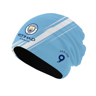 25-26赛季曼城队哈兰德同款球迷套头帽子男女护耳保暖包头帽棉帽