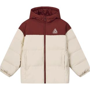 鸿星尔克童装儿童羽绒服短款秋冬季女童轻便加厚保暖防泼水外套