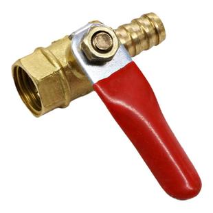 气动球阀红柄小球阀宝塔气泵阀门开关2/4分放水双外丝内丝空压机