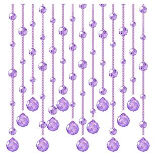 水晶门帘珠帘过道隔断帘子客厅卧室装饰玄关卫生间遮挡免打孔家用