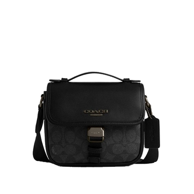 COACH/蔻驰官方 奥莱款RACER 17男士单肩斜挎手提包邮差包CBG13