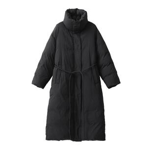 【到手998元】小圆绳宽松立领廓形90白鸭绒羽绒服加厚外套女冬季