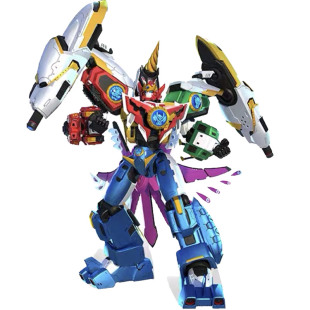 神兽金刚4邦宝历险记合金变形六合体5合1机器人男孩玩具青龙再现3