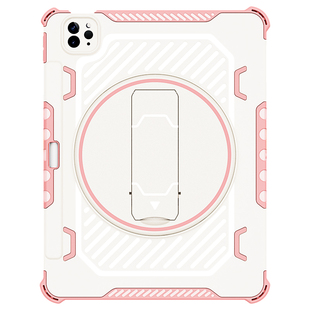 roiskin适用苹果ipadpro2022保护壳12.9轻薄防摔防弯第8/9代11寸全包10.9硅胶air5保护套带笔槽360度旋转支架