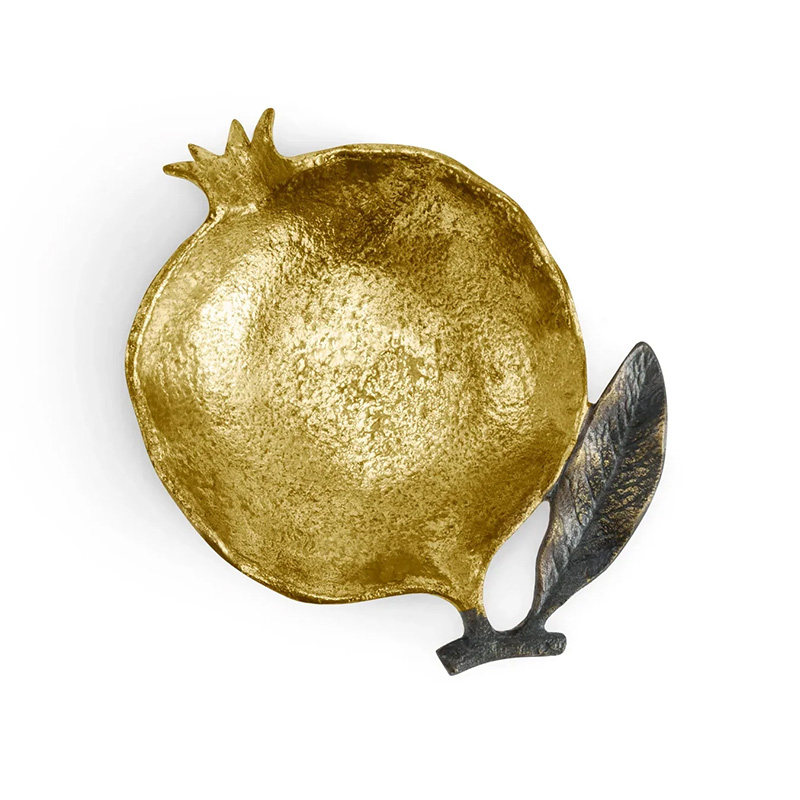 MichaelAram金色石榴盒水果碗盘