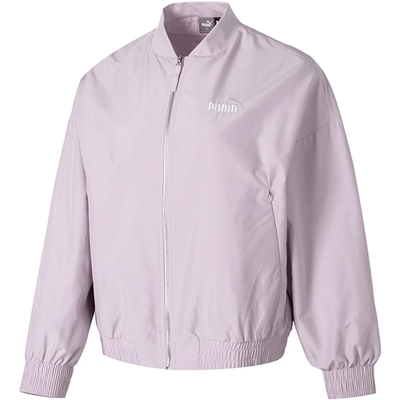 【闪购】PUMA彪马梭织外套女淡紫色休闲夹克上衣运动服开衫626021