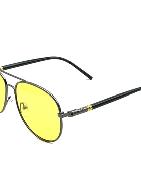 双杠男士百搭凹造型开车专用墨镜