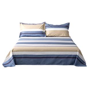 100全棉床单单件双人1.5m米纯棉单子网红被单枕套2三件套1.2单人