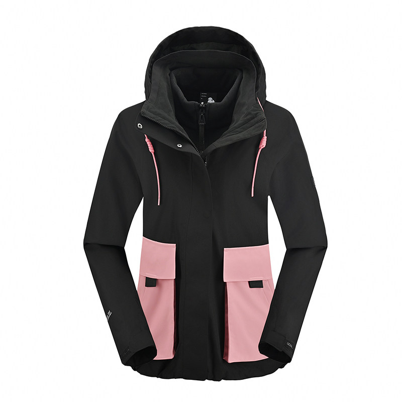 SCALER思凯乐户外冲锋衣男女25秋冬三合一保暖抓绒内胆登山服外套