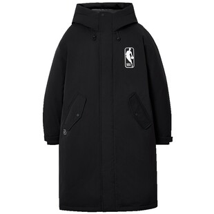 杰克琼斯NBA联名款冬季日常拉链装饰潮休闲连帽羽绒服226112055潮