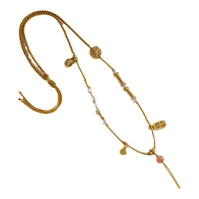 锦鲤锁包吊坠绳子黄金长命锁