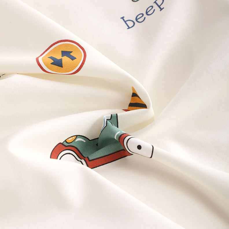 新品小汽车加密款纯棉床单被罩 全棉儿童卡通被单1.2米1.5 1.8m床