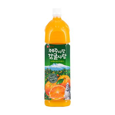 乐天济州岛柑橘汁饮料橘子汁果饮