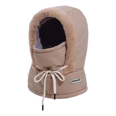 冬季保暖雷锋帽子加绒加厚防寒面罩围脖一体帽户外防风骑行包头帽