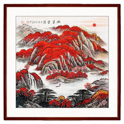 国画大师推荐手绘保值保真山水画