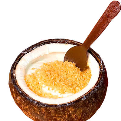 黄金碎片椰子粒奶蛋糕面包烘焙